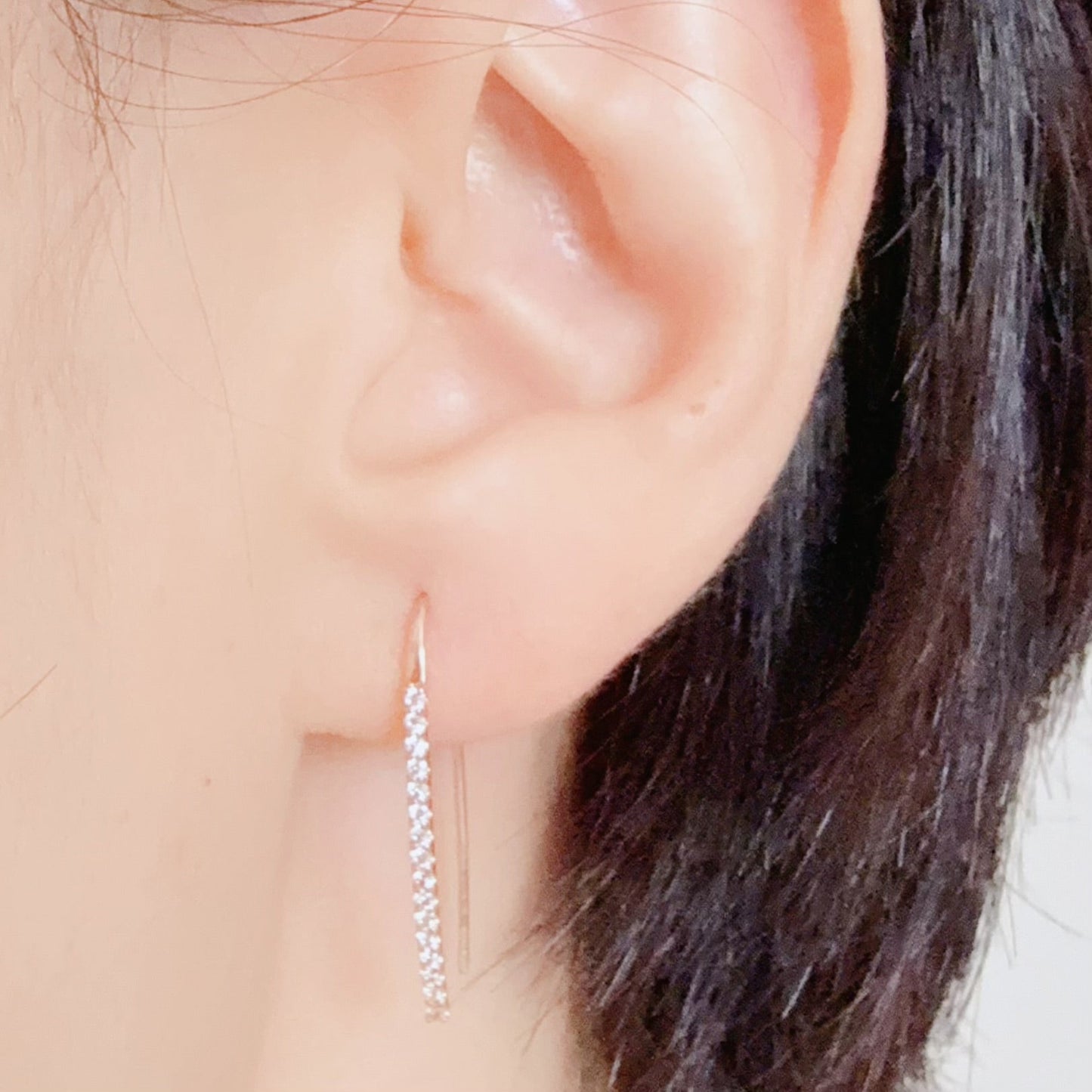 HC Long Dia Earwire 0.3ct - JMW Jewelry Wholesale