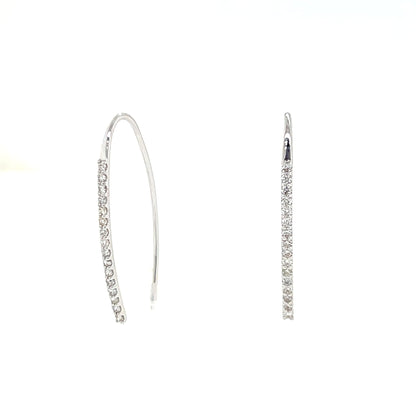 HC Long Dia Earwire 0.3ct - JMW Jewelry Wholesale