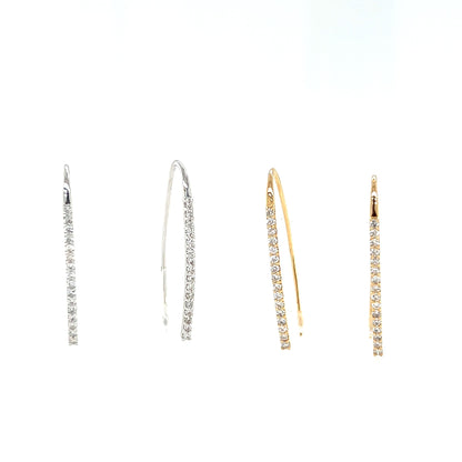 HC Long Dia Earwire 0.3ct - JMW Jewelry Wholesale