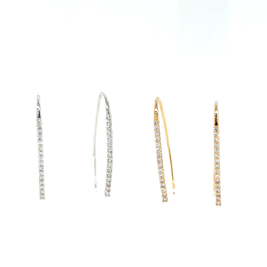 HC Long Dia Earwire 0.3ct - JMW Jewelry Wholesale