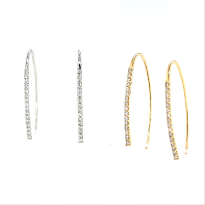 HC Long Dia Earwire 0.3ct - JMW Jewelry Wholesale