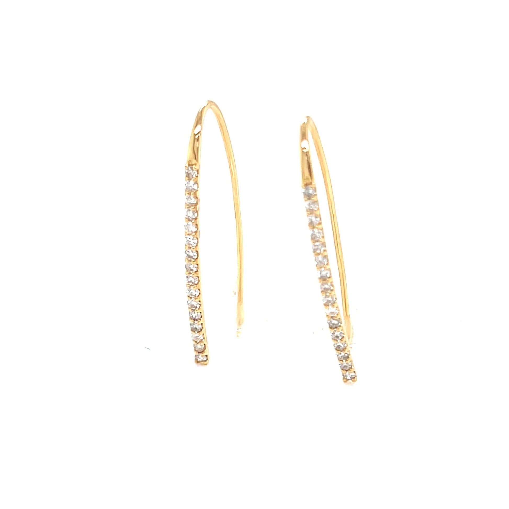 HC Long Dia Earwire 0.3ct - JMW Jewelry Wholesale