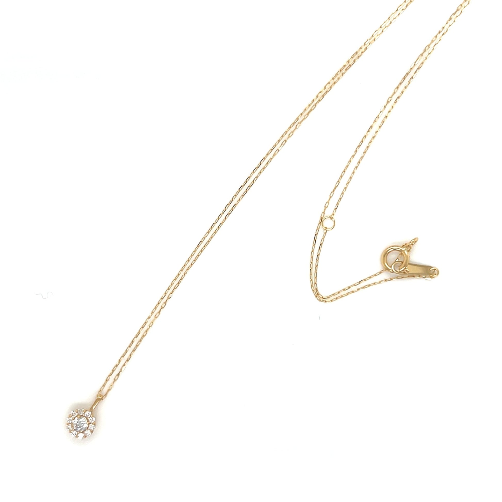 HC Round Flower Necklace 0.06/0.06ct - JMW Jewelry Wholesale