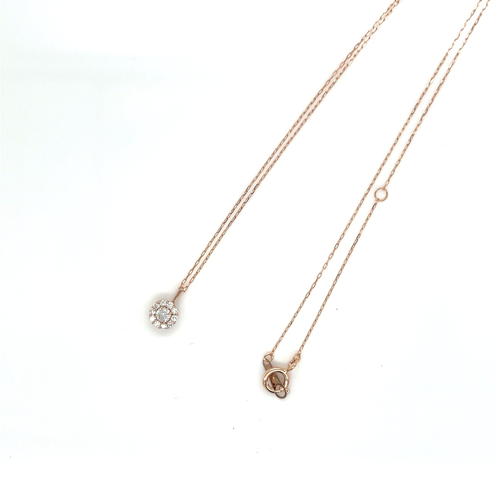 HC Round Flower Necklace 0.06/0.06ct - JMW Jewelry Wholesale