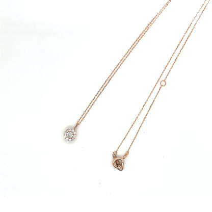HC Round Flower Necklace 0.06/0.06ct - JMW Jewelry Wholesale