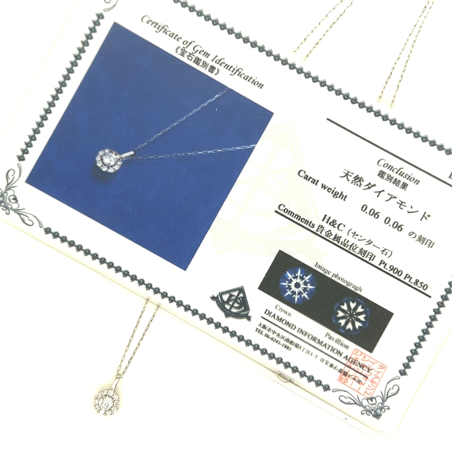 HC Round Flower Necklace 0.06/0.06ct - JMW Jewelry Wholesale