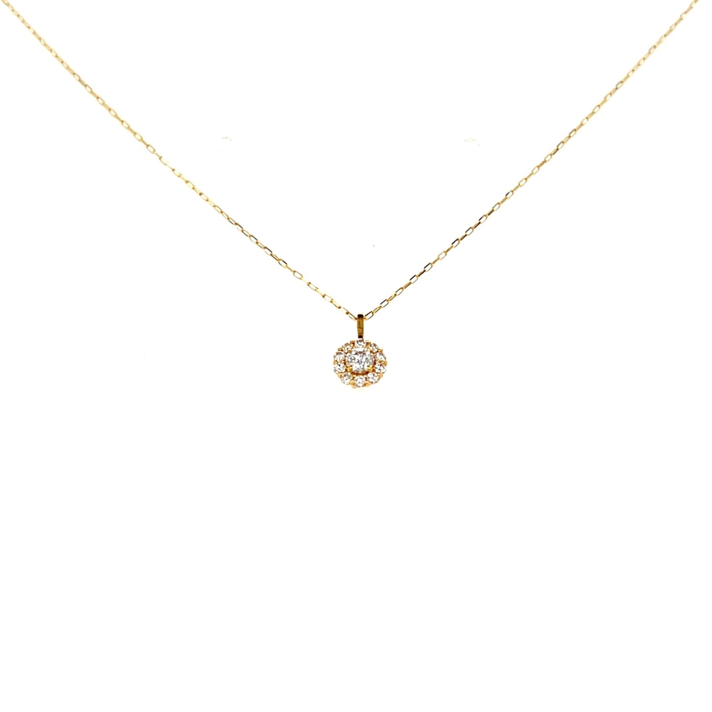 HC Round Flower Necklace 0.06/0.06ct - JMW Jewelry Wholesale