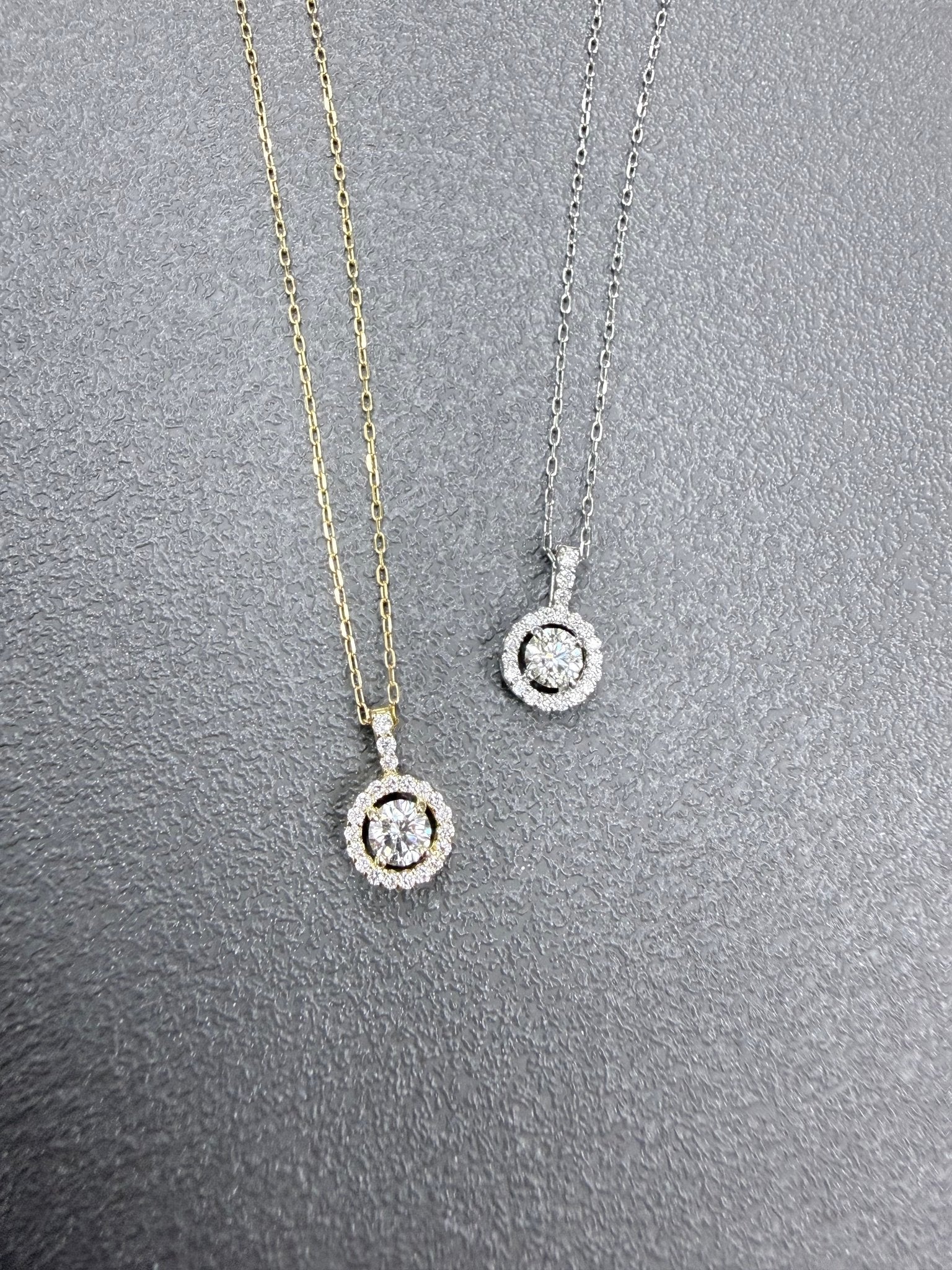 HC Round Pendant Necklace 0.23/0.1ct - JMW Jewelry Wholesale
