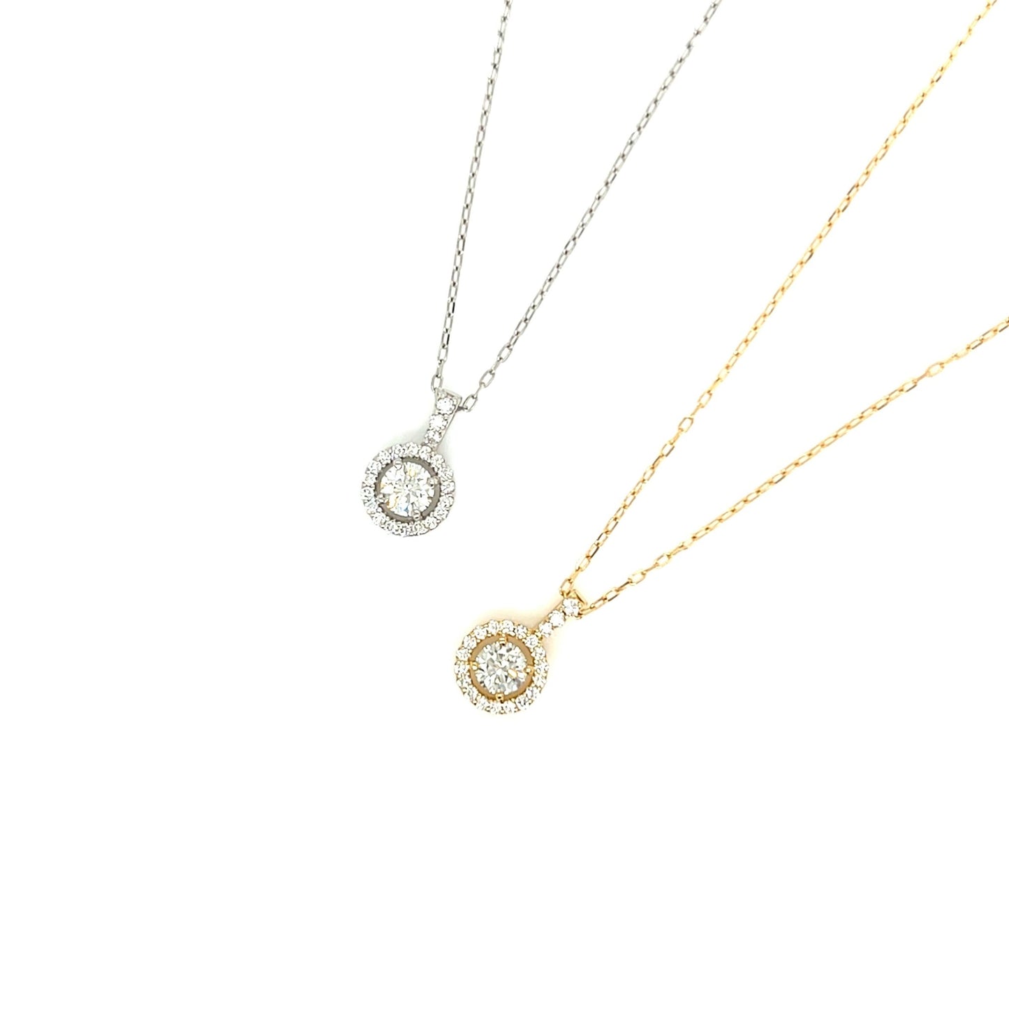 HC Round Pendant Necklace 0.23/0.1ct - JMW Jewelry Wholesale