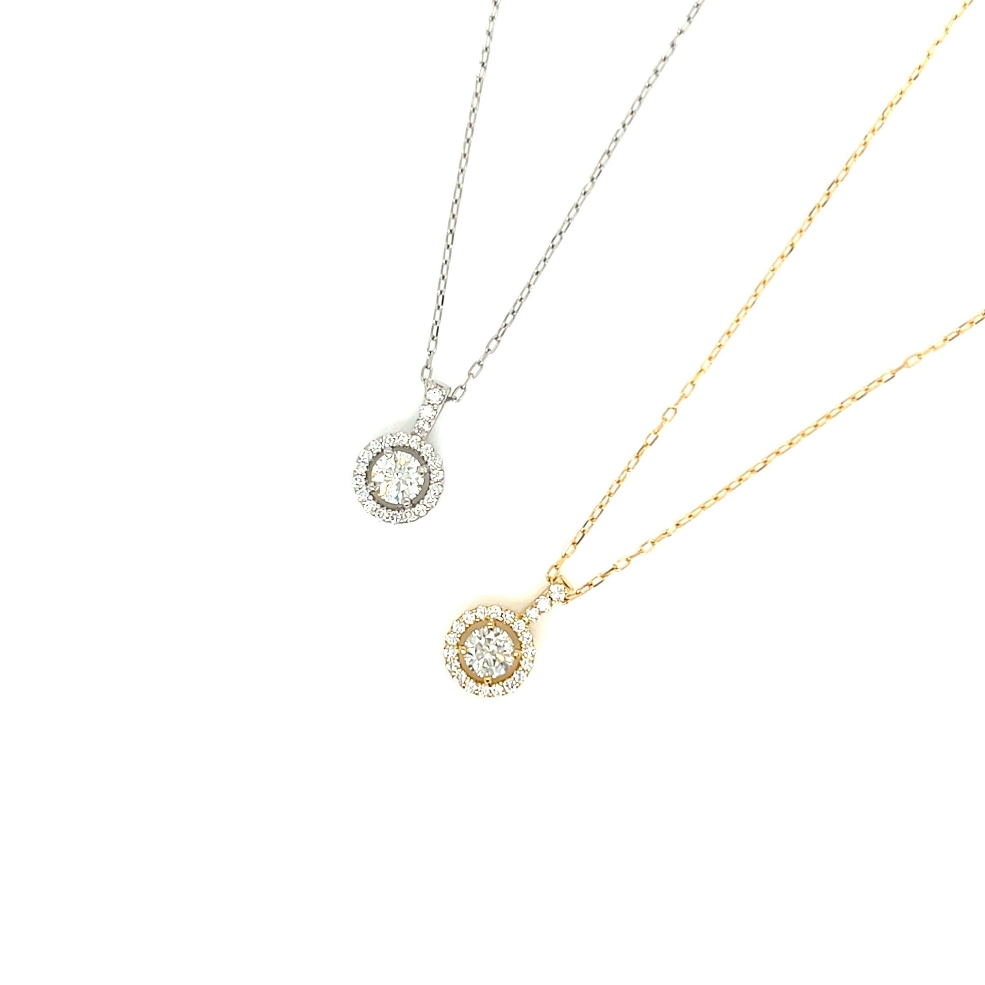 HC Round Pendant Necklace 0.23/0.1ct - JMW Jewelry Wholesale