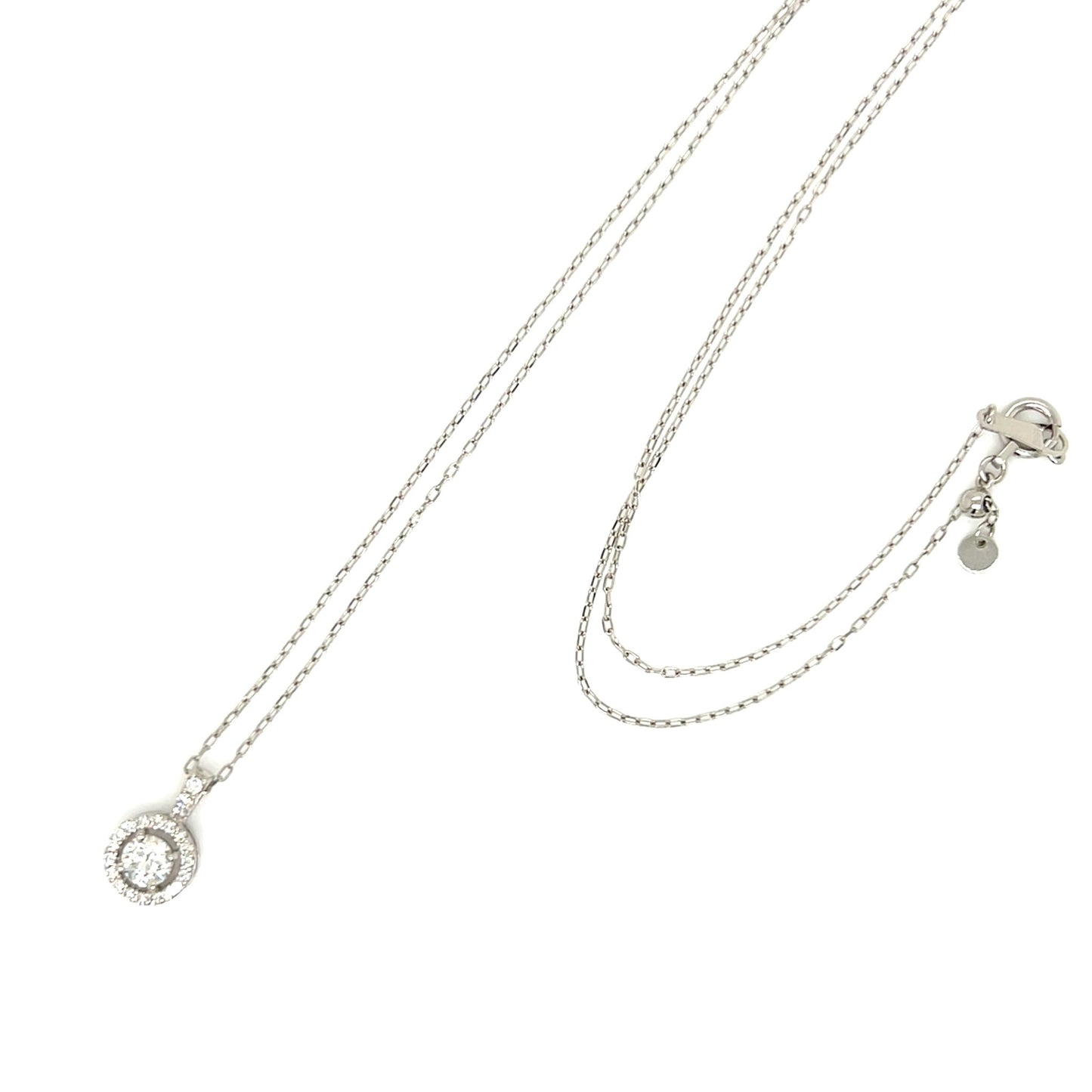 HC Round Pendant Necklace 0.23/0.1ct - JMW Jewelry Wholesale
