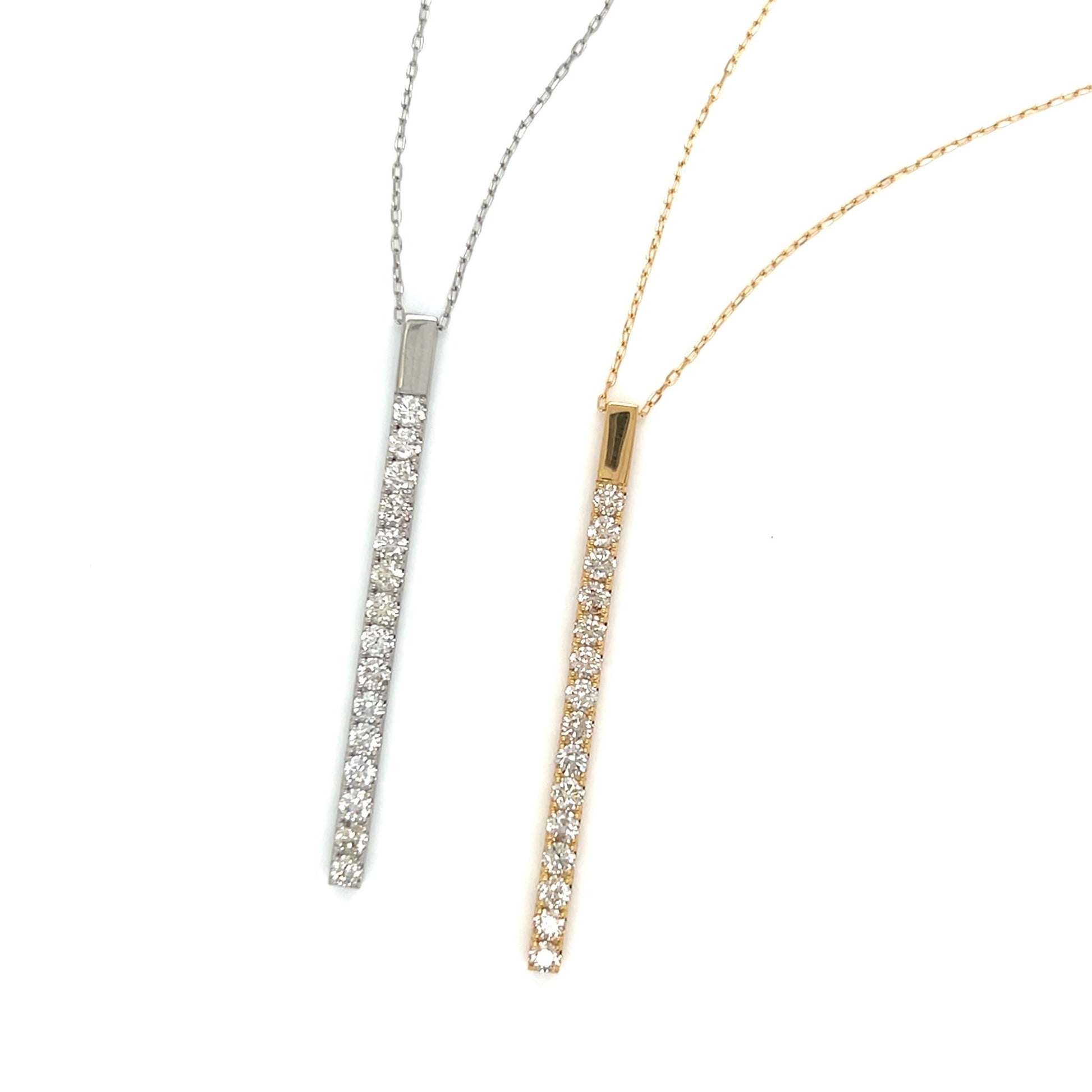 HC Row Necklace 1ct - JMW Jewelry Wholesale