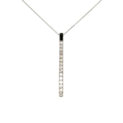 HC Row Necklace 1ct - JMW Jewelry Wholesale