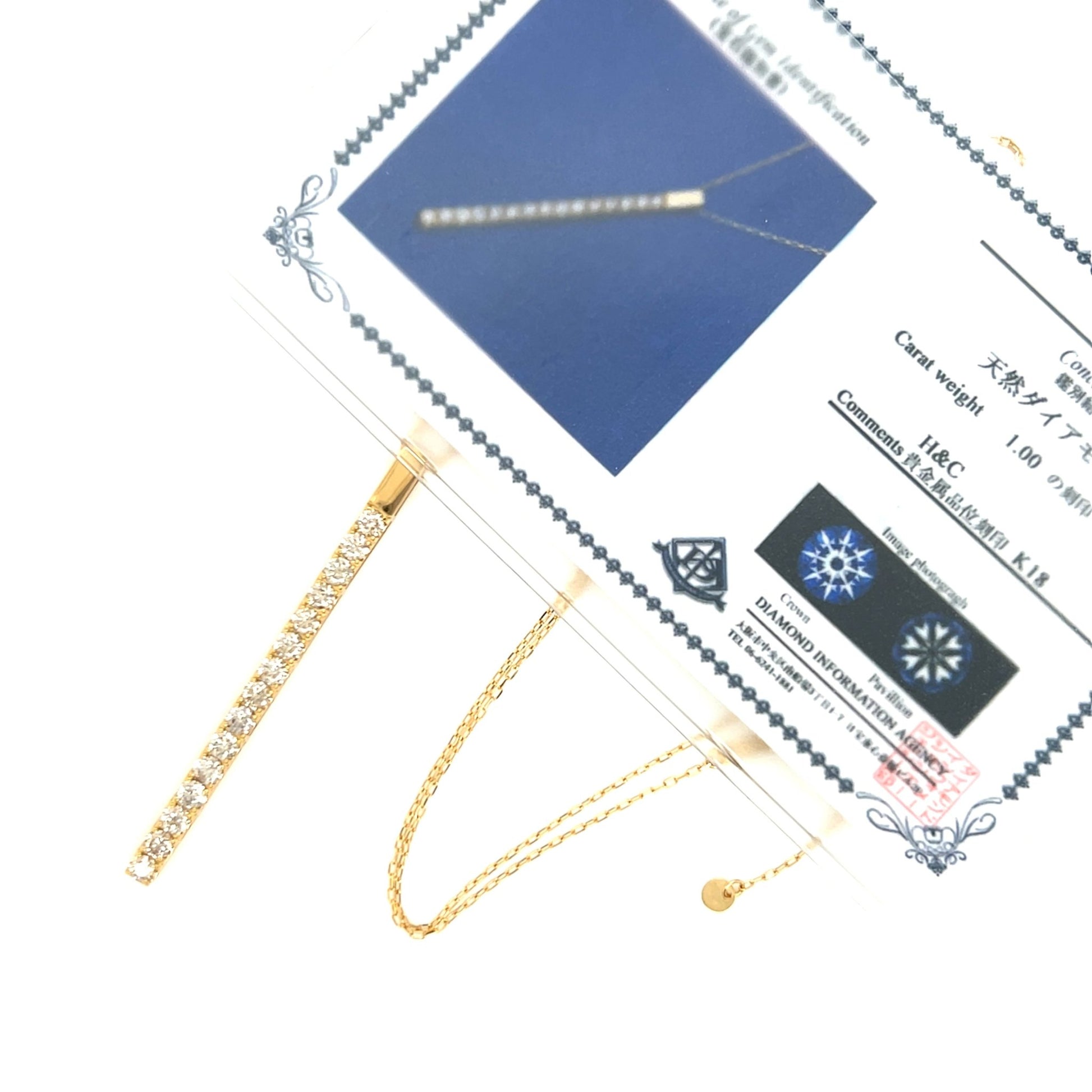HC Row Necklace 1ct - JMW Jewelry Wholesale