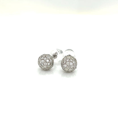 HC Sphere Earrings 1ct - JMW Jewelry Wholesale