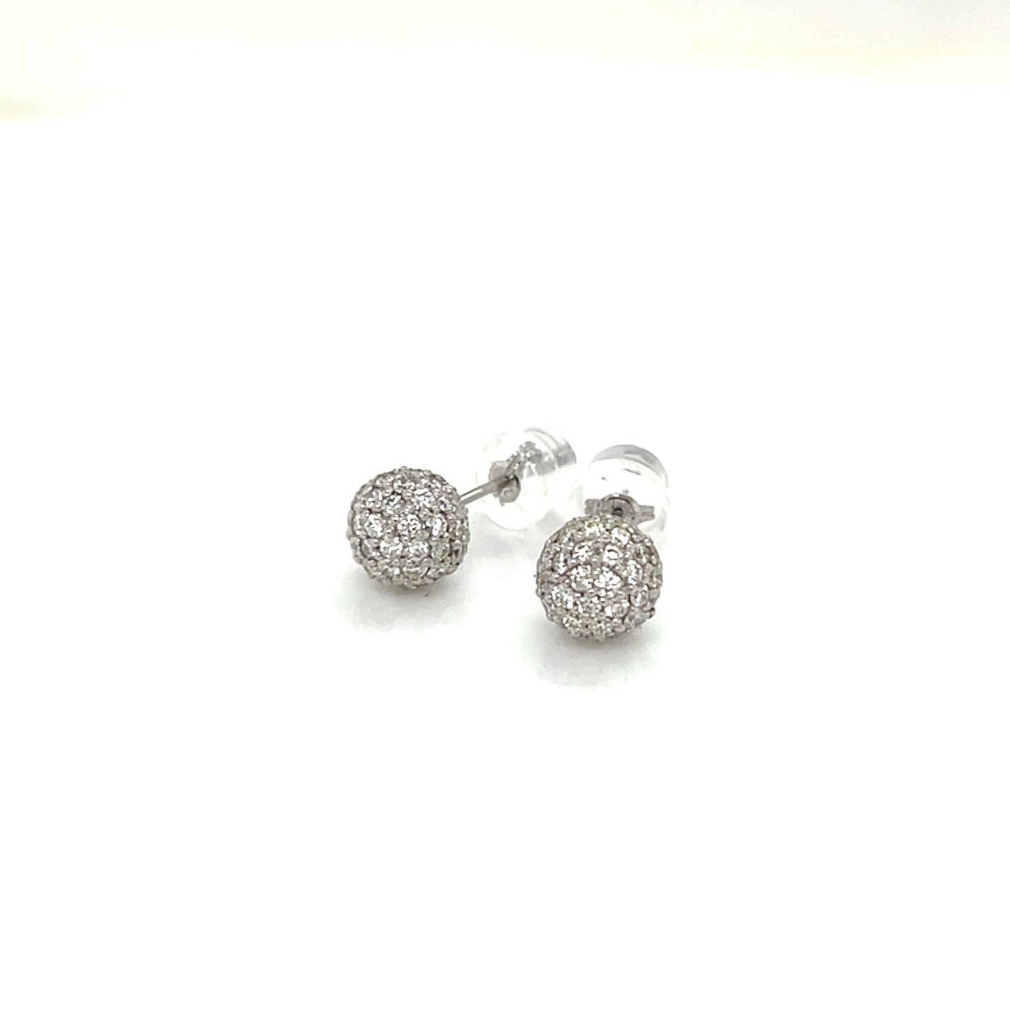 HC Sphere Earrings 1ct - JMW Jewelry Wholesale