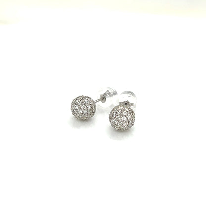 HC Sphere Earrings 1ct - JMW Jewelry Wholesale