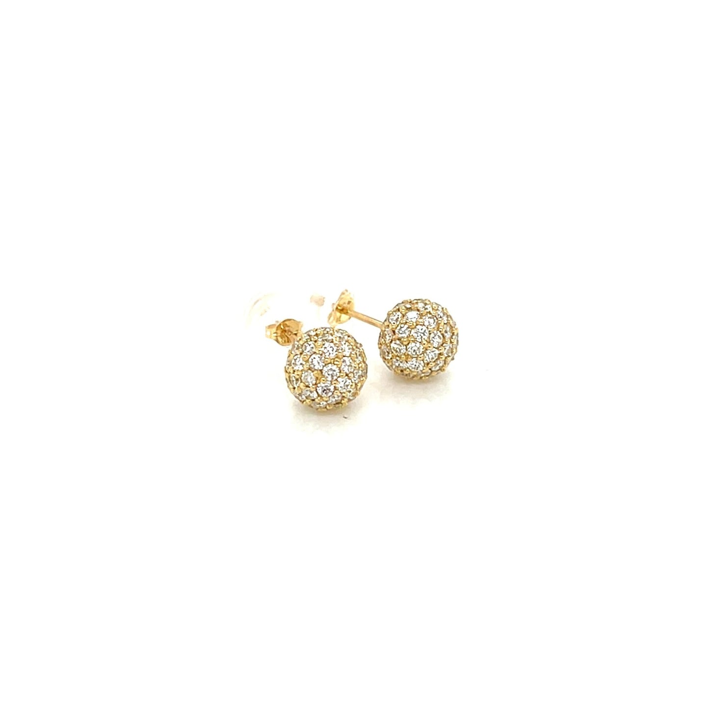 HC Sphere Earrings 1ct - JMW Jewelry Wholesale