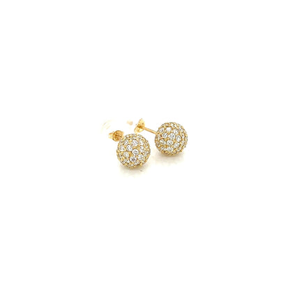 HC Sphere Earrings 1ct - JMW Jewelry Wholesale