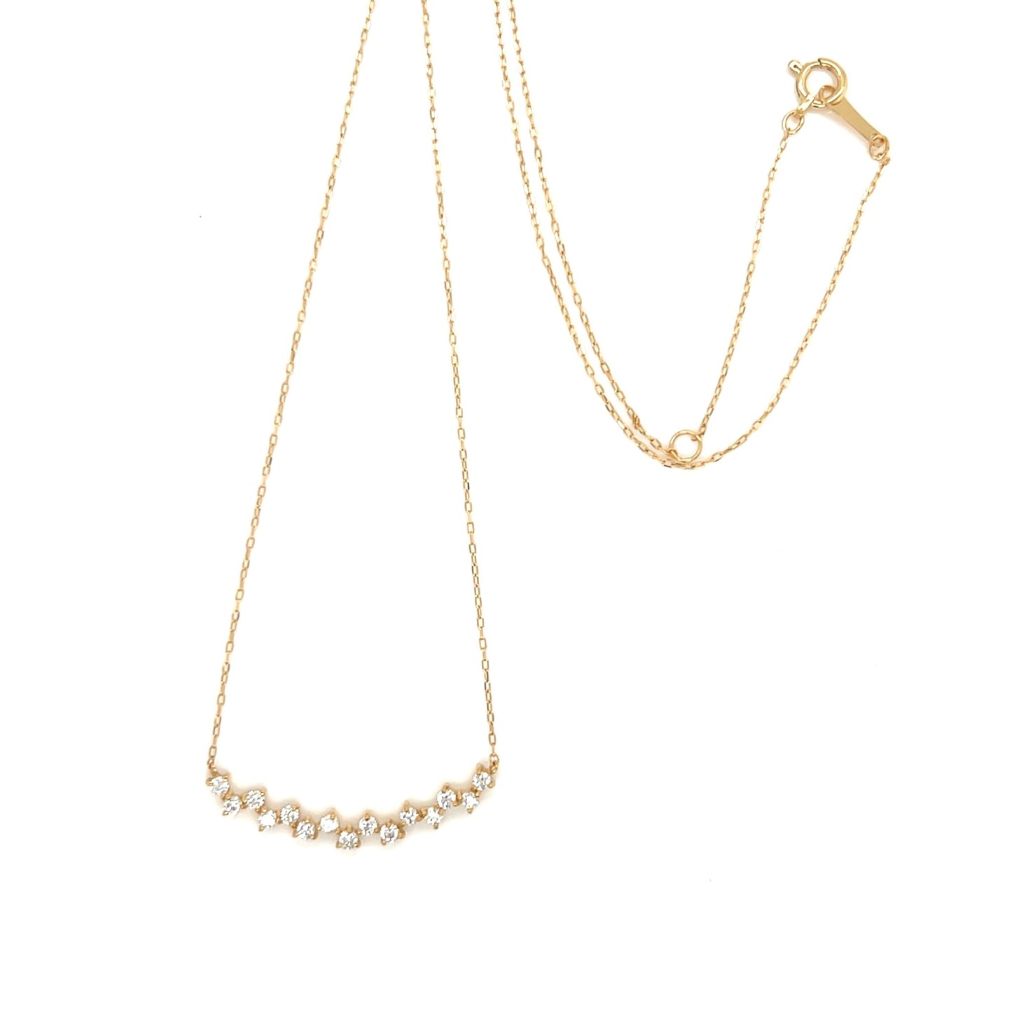 HC Triangular Smile Necklace 0.3ct - JMW Jewelry Wholesale