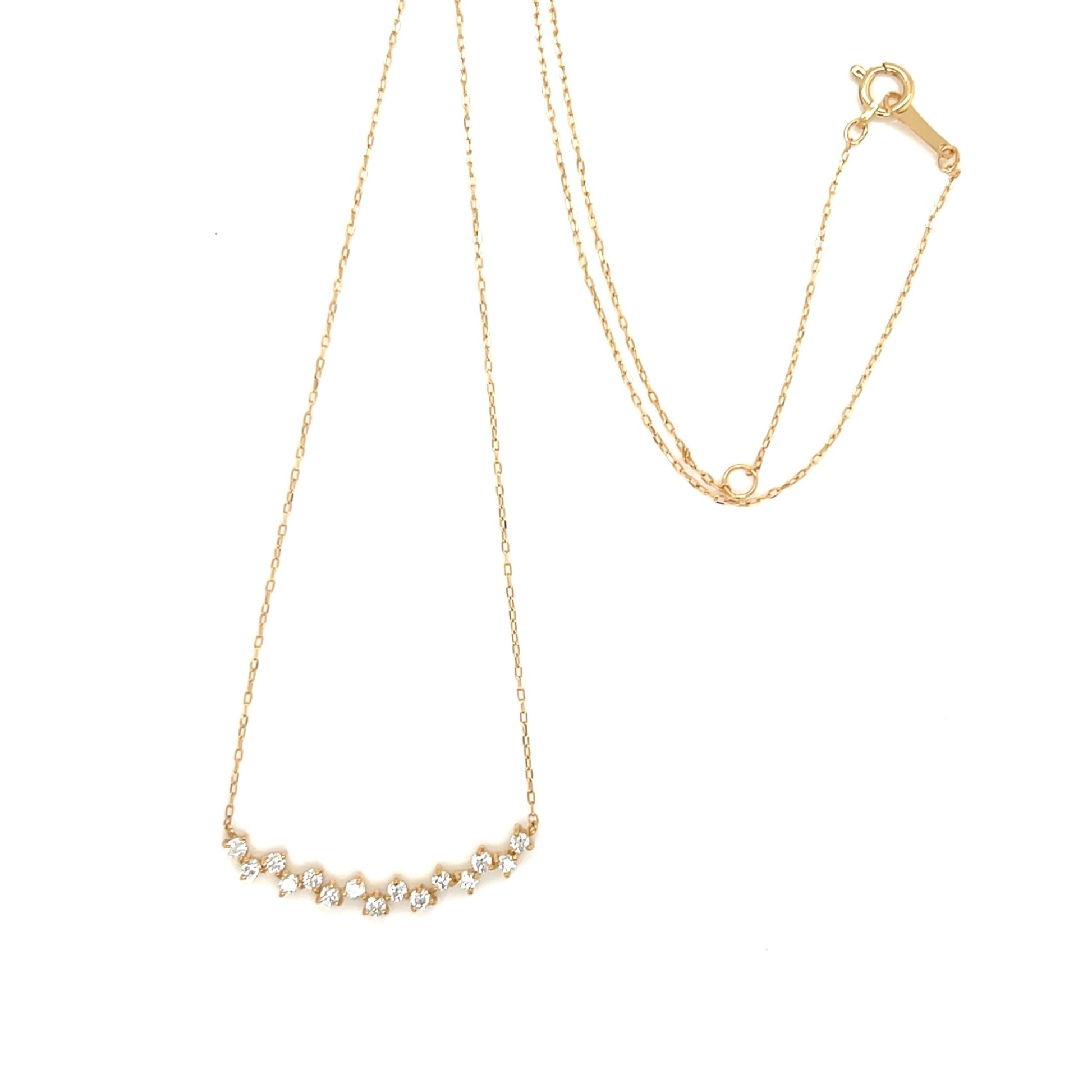 HC Triangular Smile Necklace 0.3ct - JMW Jewelry Wholesale
