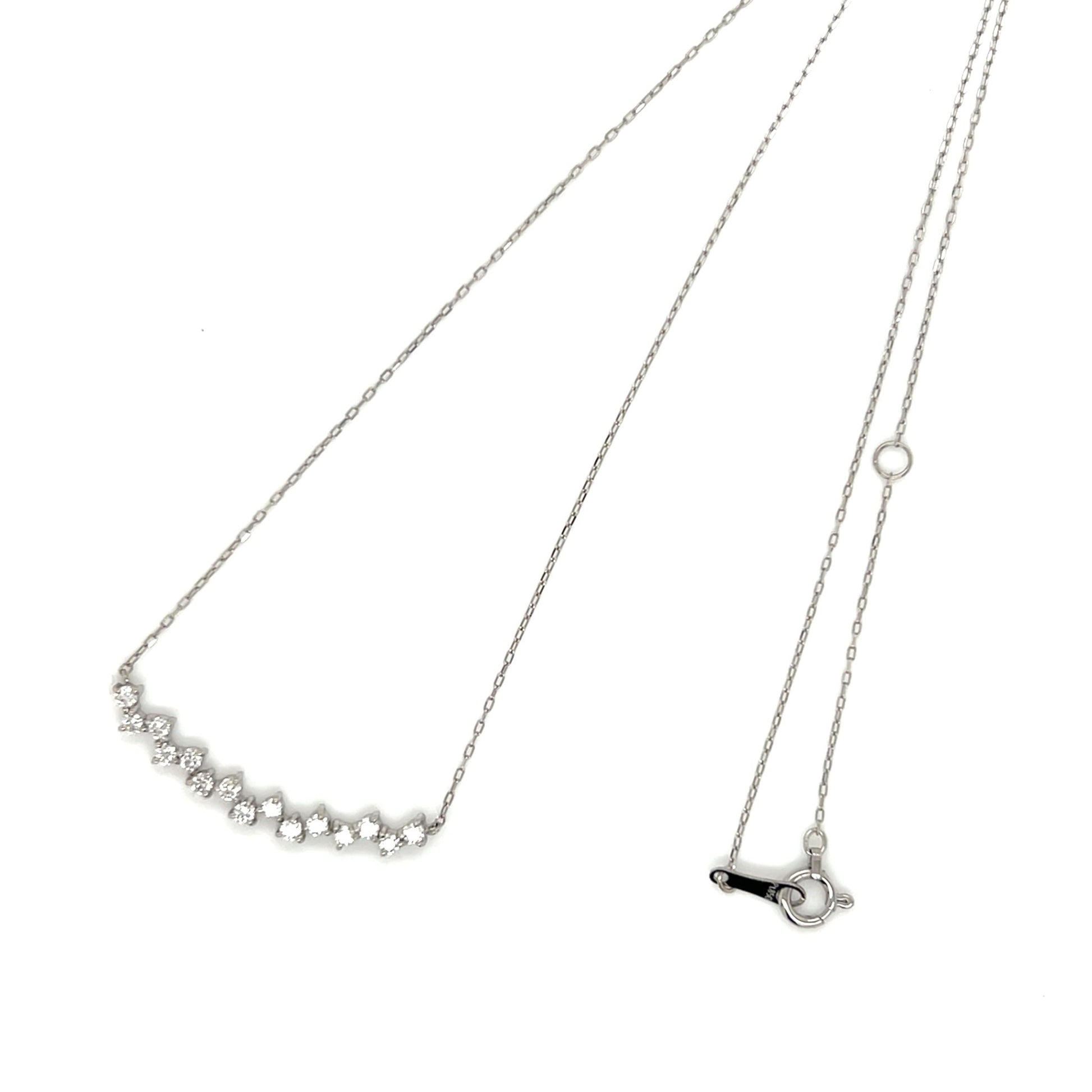 HC Triangular Smile Necklace 0.3ct - JMW Jewelry Wholesale