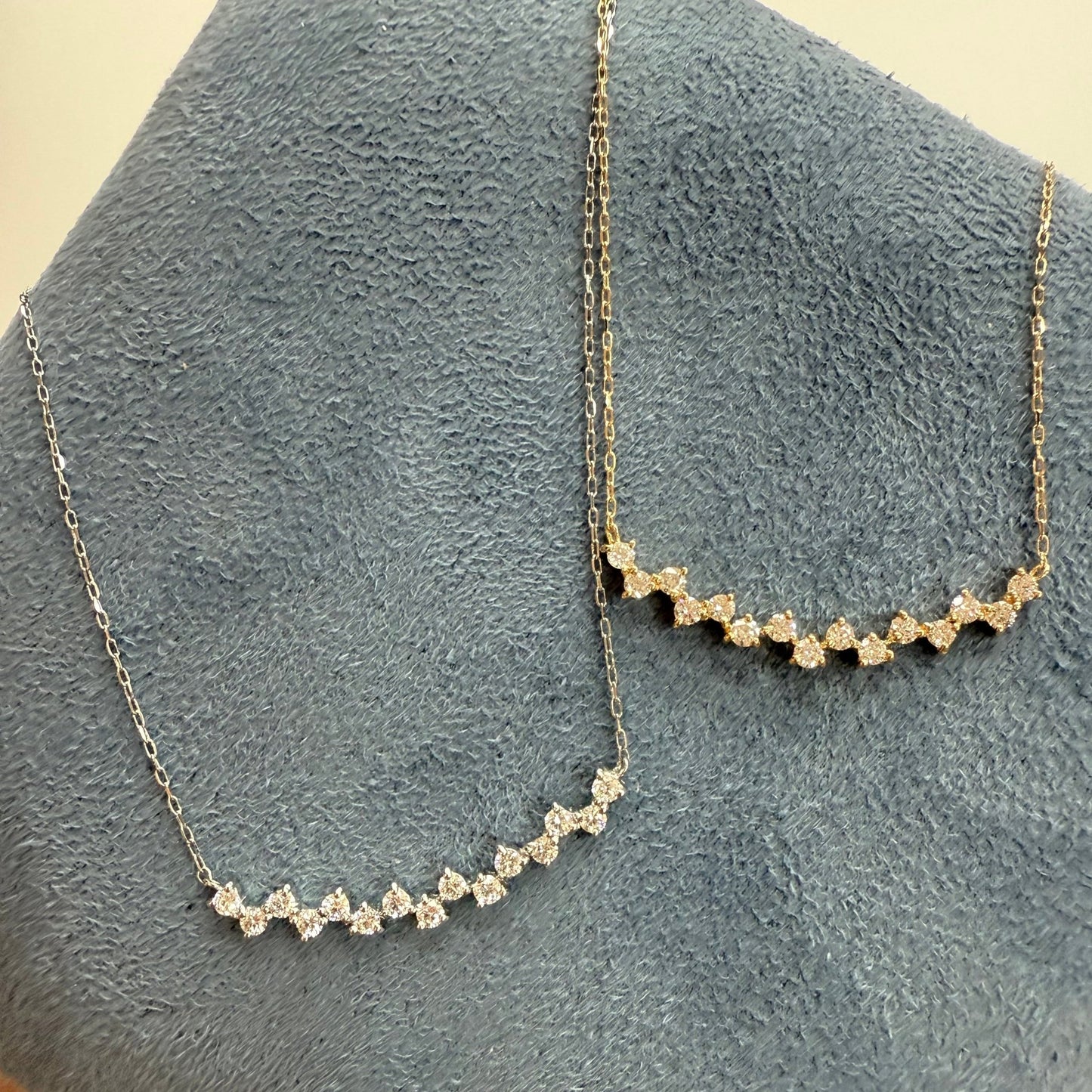 HC Triangular Smile Necklace 0.3ct - JMW Jewelry Wholesale