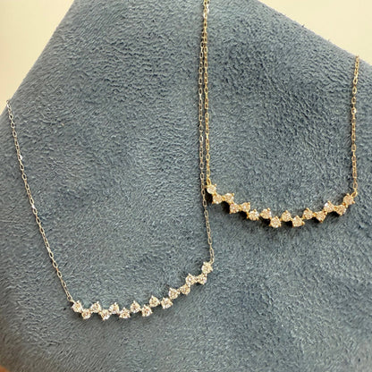 HC Triangular Smile Necklace 0.3ct - JMW Jewelry Wholesale