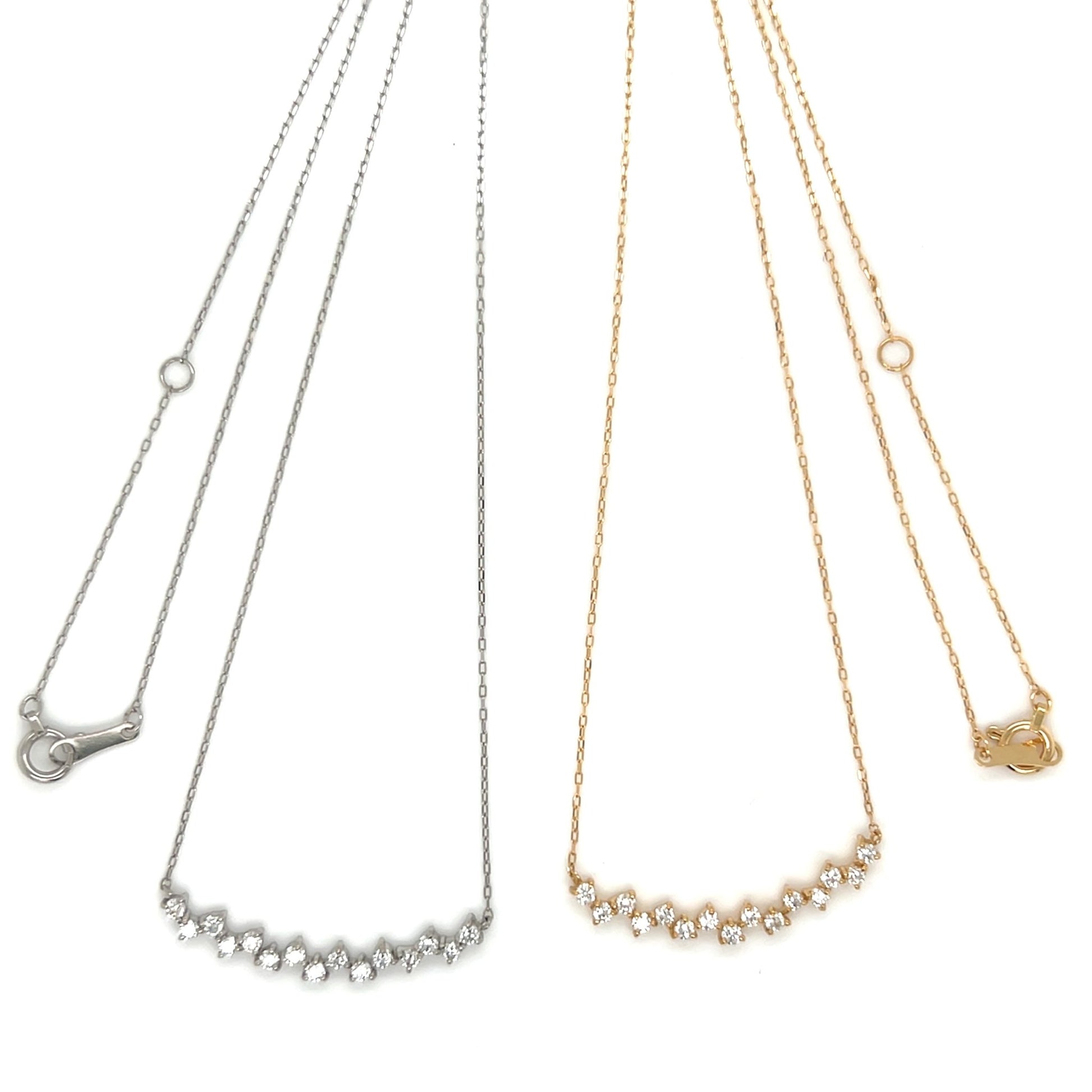 HC Triangular Smile Necklace 0.3ct - JMW Jewelry Wholesale