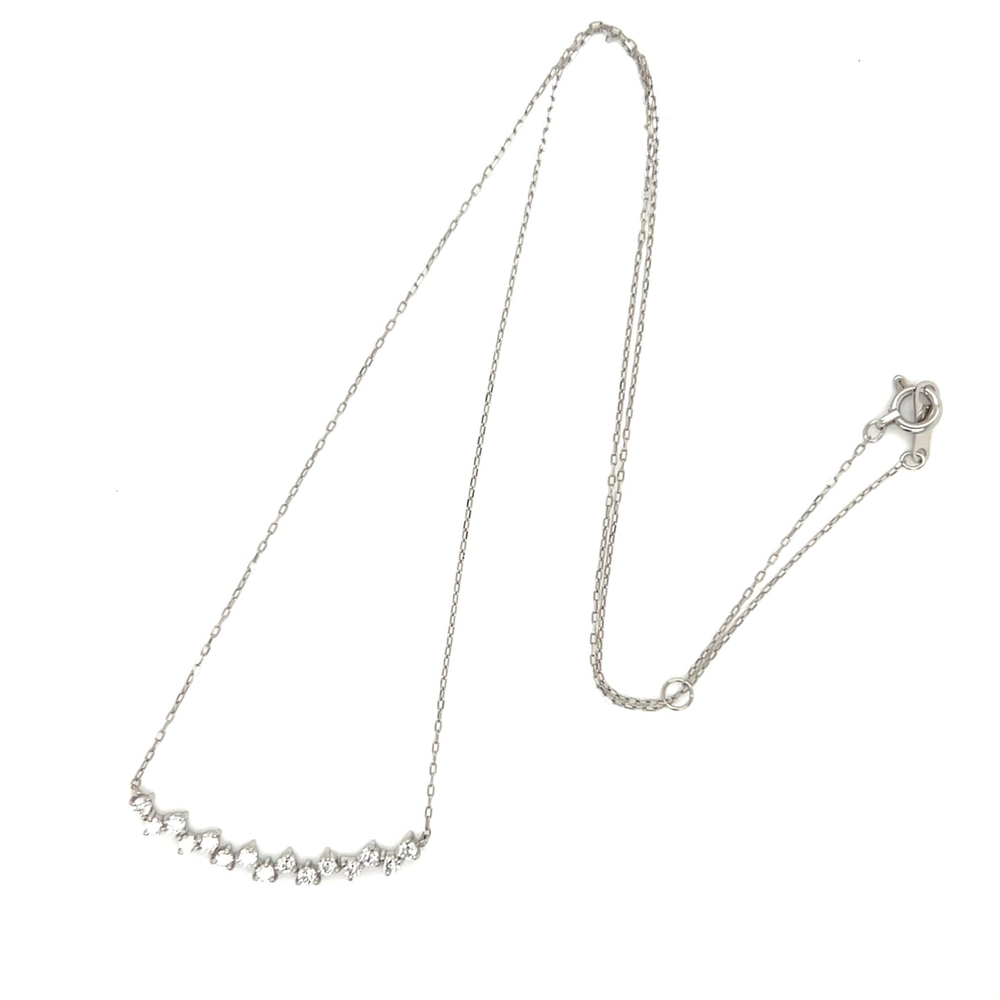 HC Triangular Smile Necklace 0.3ct - JMW Jewelry Wholesale