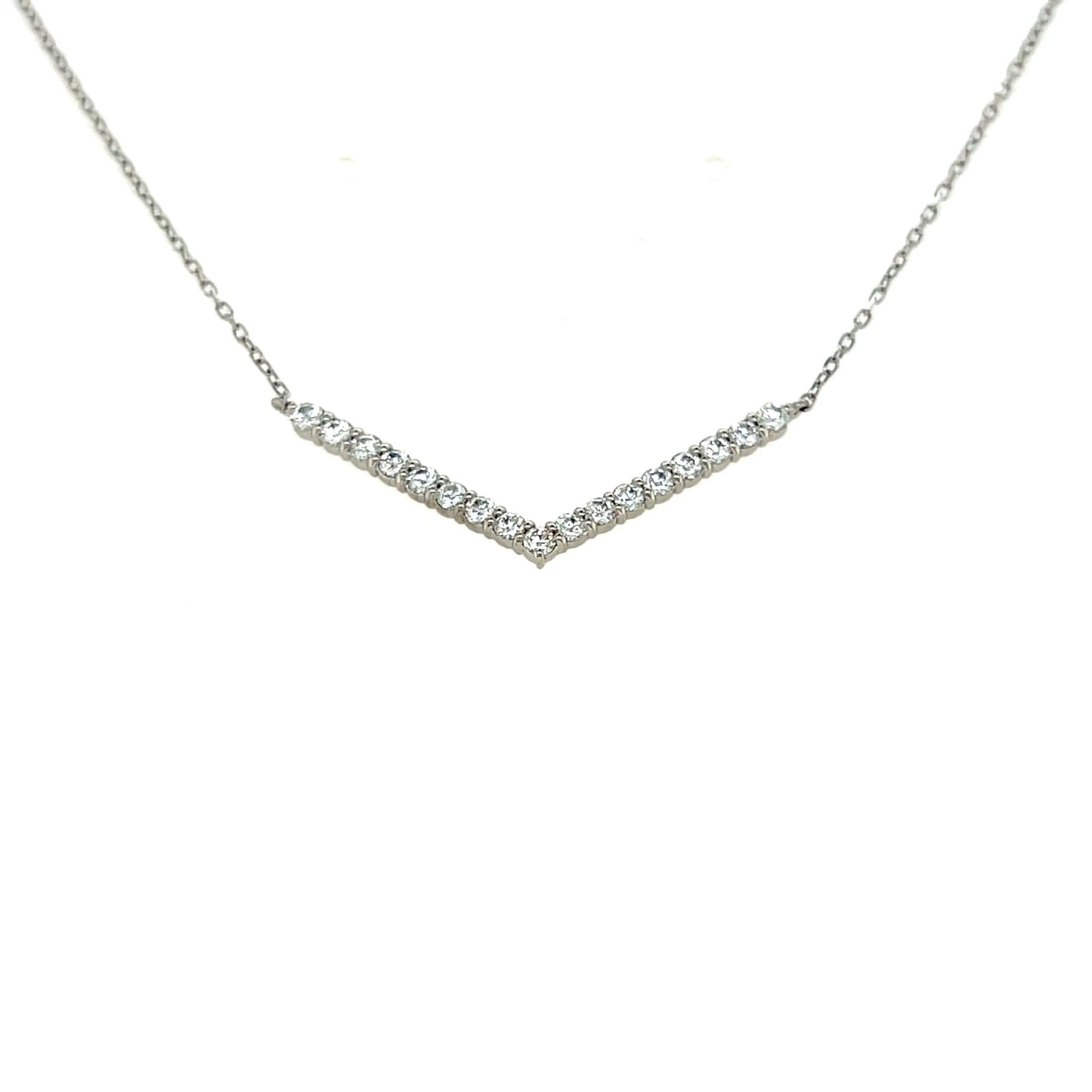 HC V shape Necklace 0.5ct - JMW Jewelry Wholesale