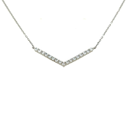 HC V shape Necklace 0.5ct - JMW Jewelry Wholesale
