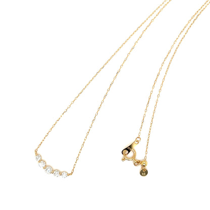Heart & Cupid cut 5 Dia Smile Necklace 0.3ct - JMW Jewelry Wholesale