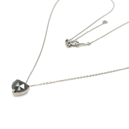 Heart Shaped Black Diamond Necklace 1ct - JMW Jewelry Wholesale