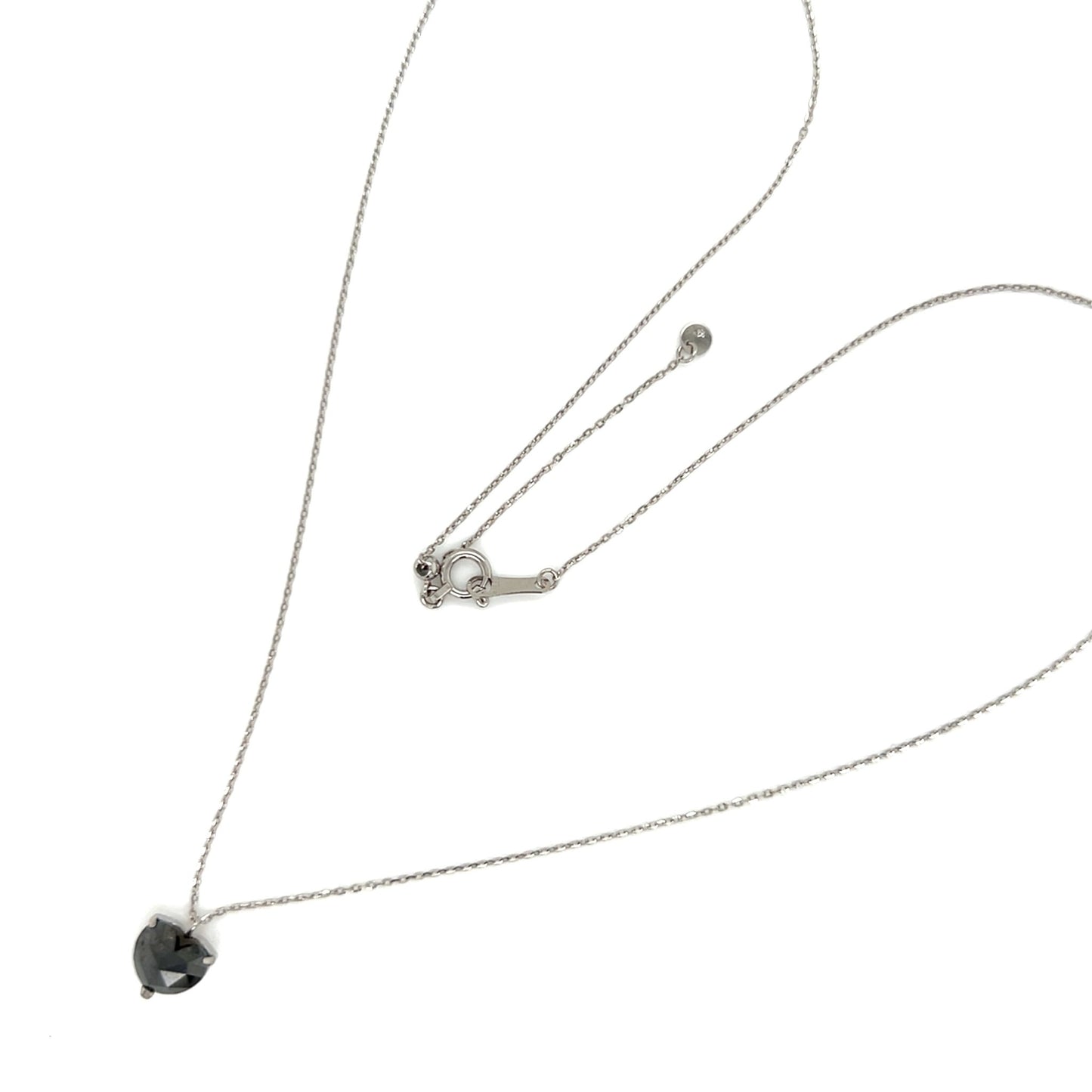 Heart Shaped Black Diamond Necklace 1ct - JMW Jewelry Wholesale