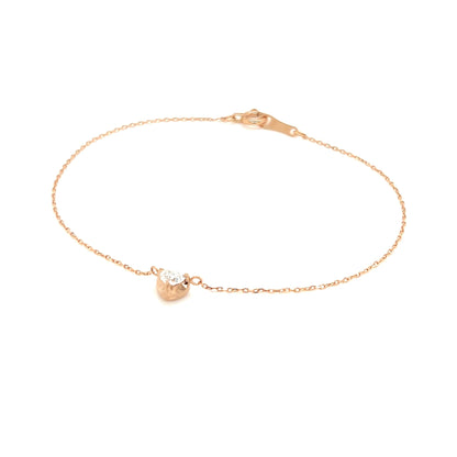 Heart - shaped Dia Heart Bracelet 0.14ct - JMW Jewelry Wholesale
