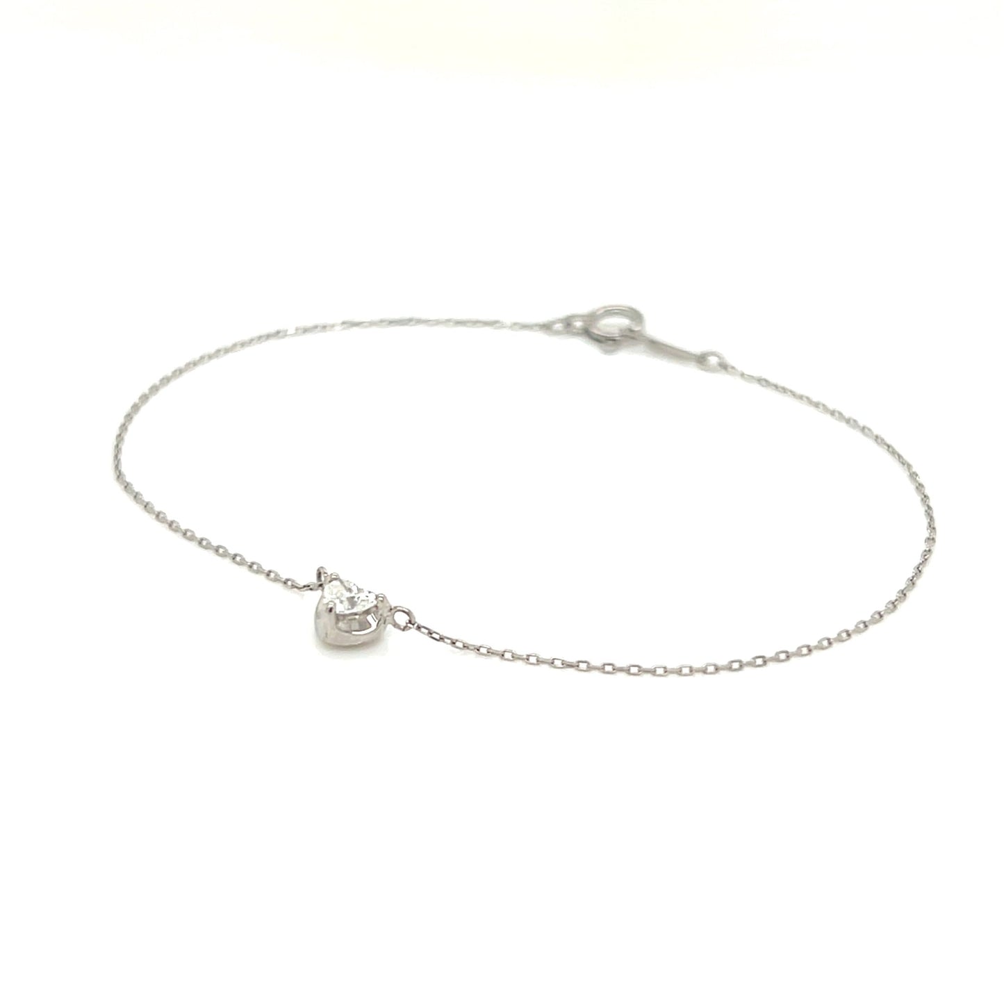 Heart - shaped Dia Heart Bracelet 0.14ct - JMW Jewelry Wholesale
