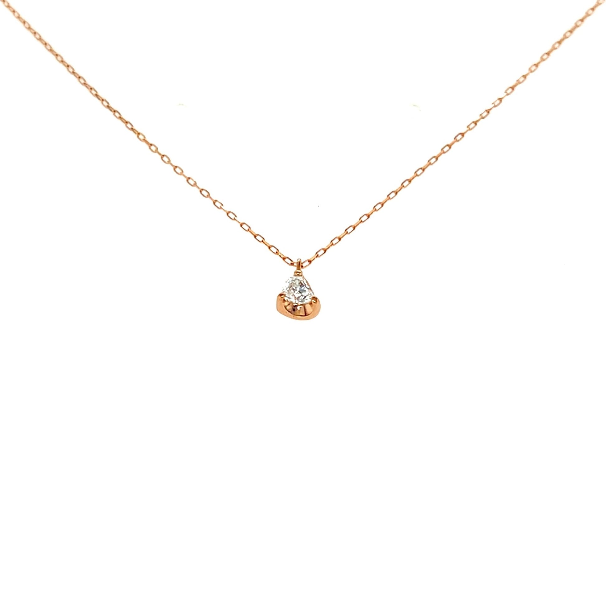 Heart - shaped Dia Heart M Necklace 0.14ct - JMW Jewelry Wholesale