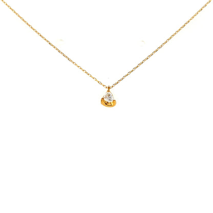 Heart - shaped Dia Heart M Necklace 0.14ct - JMW Jewelry Wholesale