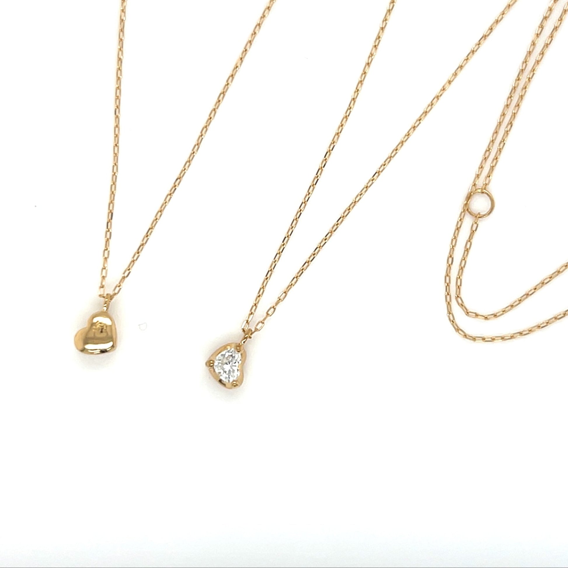 Heart - shaped Dia Heart M Necklace 0.14ct - JMW Jewelry Wholesale