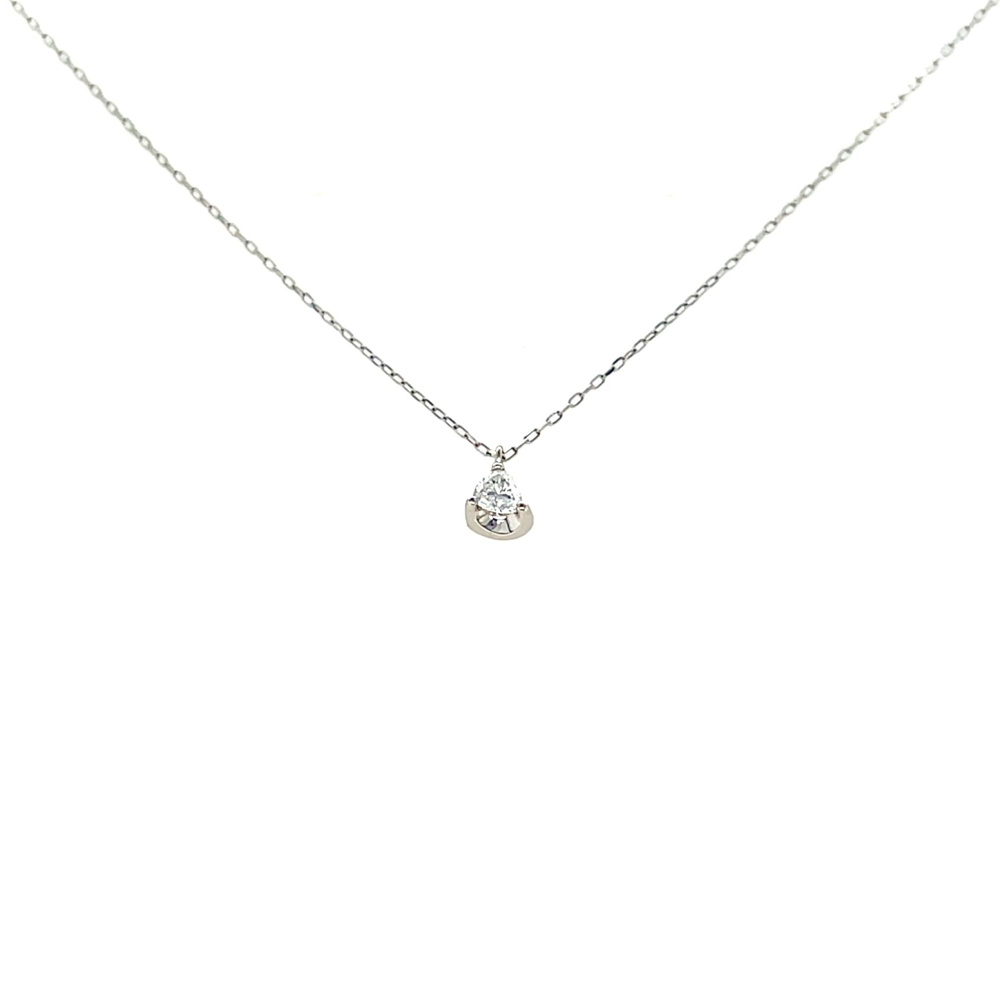 Heart - shaped Dia Heart M Necklace 0.14ct - JMW Jewelry Wholesale