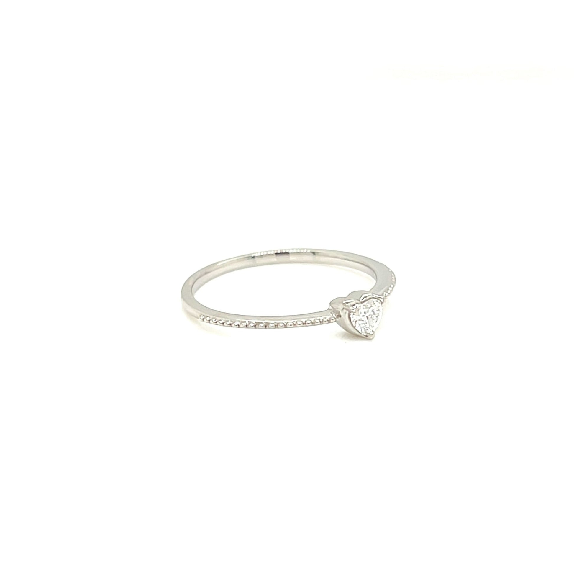 Heart shaped Dia Saw ring 0.12ct - JMW Jewelry Wholesale