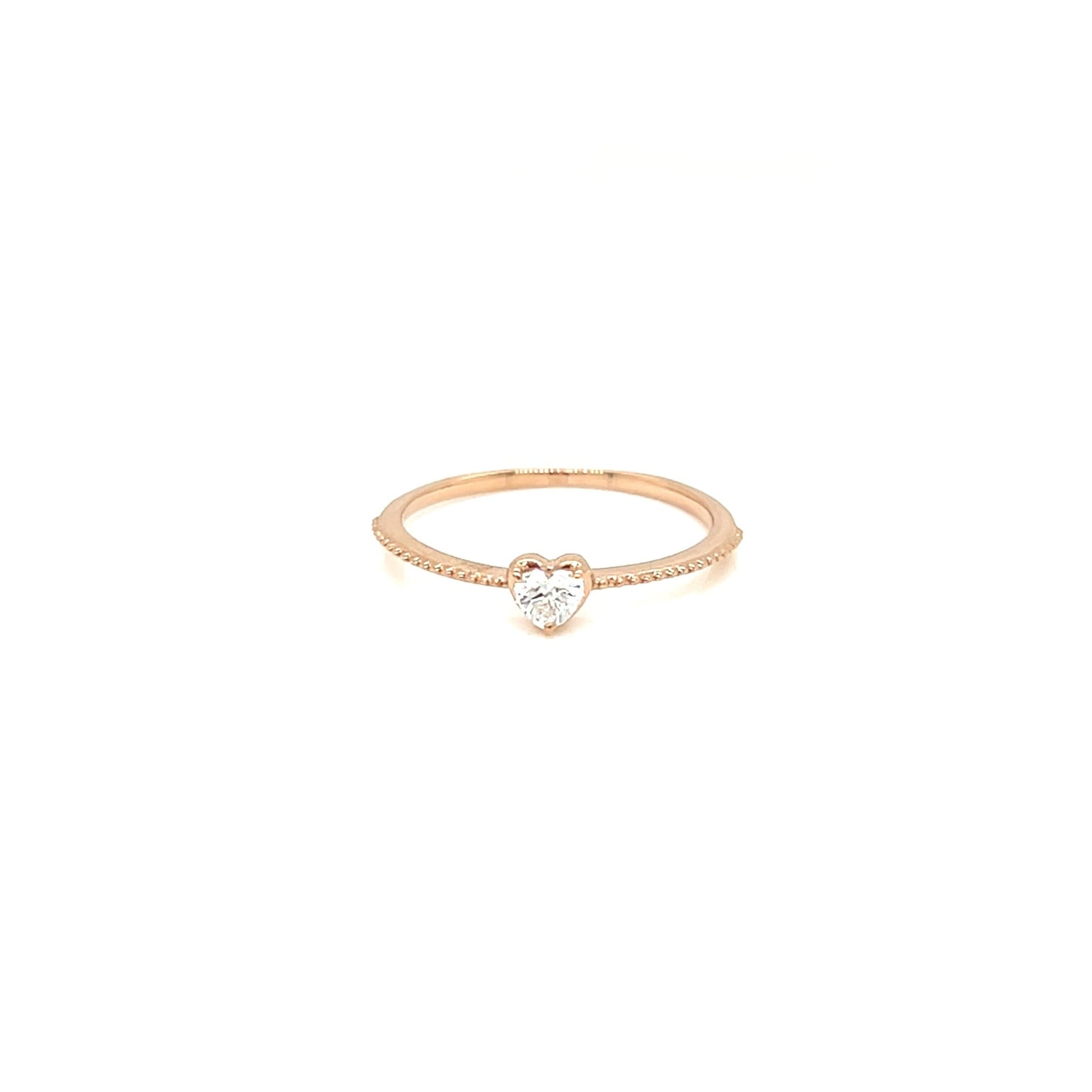 Heart shaped Dia Saw ring 0.12ct - JMW Jewelry Wholesale