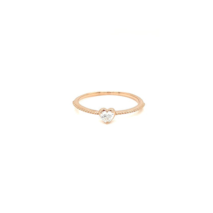 Heart shaped Dia Saw ring 0.12ct - JMW Jewelry Wholesale