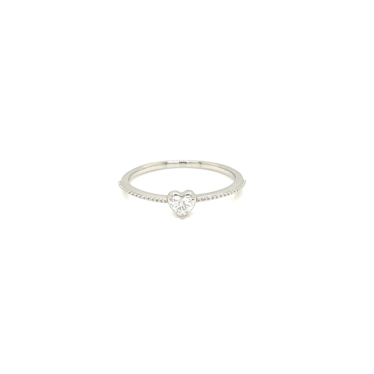 Heart shaped Dia Saw ring 0.12ct - JMW Jewelry Wholesale