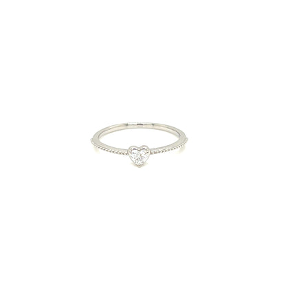 Heart shaped Dia Saw ring 0.12ct - JMW Jewelry Wholesale