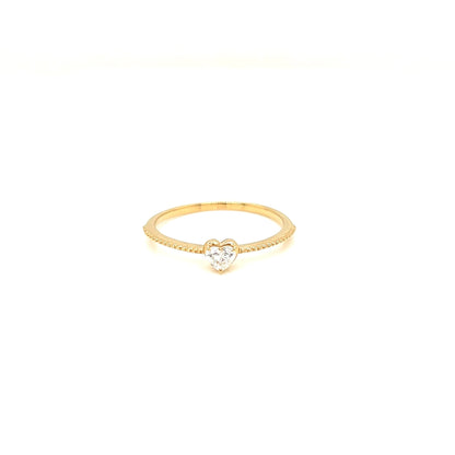 Heart shaped Dia Saw ring 0.12ct - JMW Jewelry Wholesale