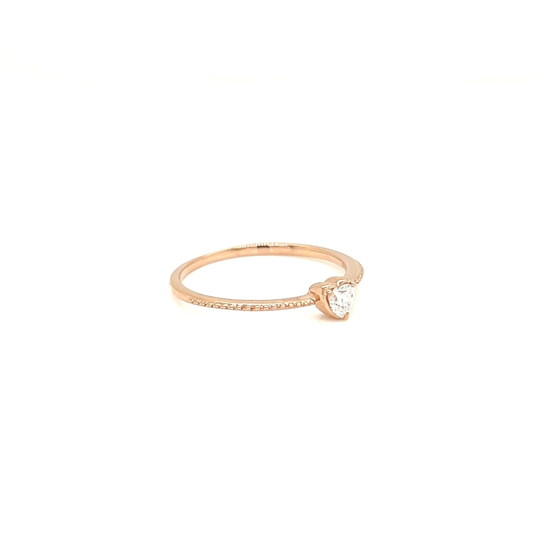 Heart shaped Dia Saw ring 0.12ct - JMW Jewelry Wholesale