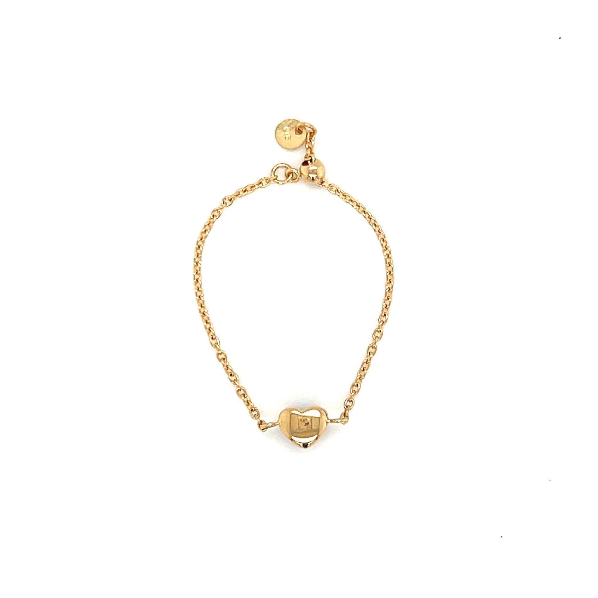 Heart Shaped Tanzanite Chain Ring - JMW Jewelry Wholesale