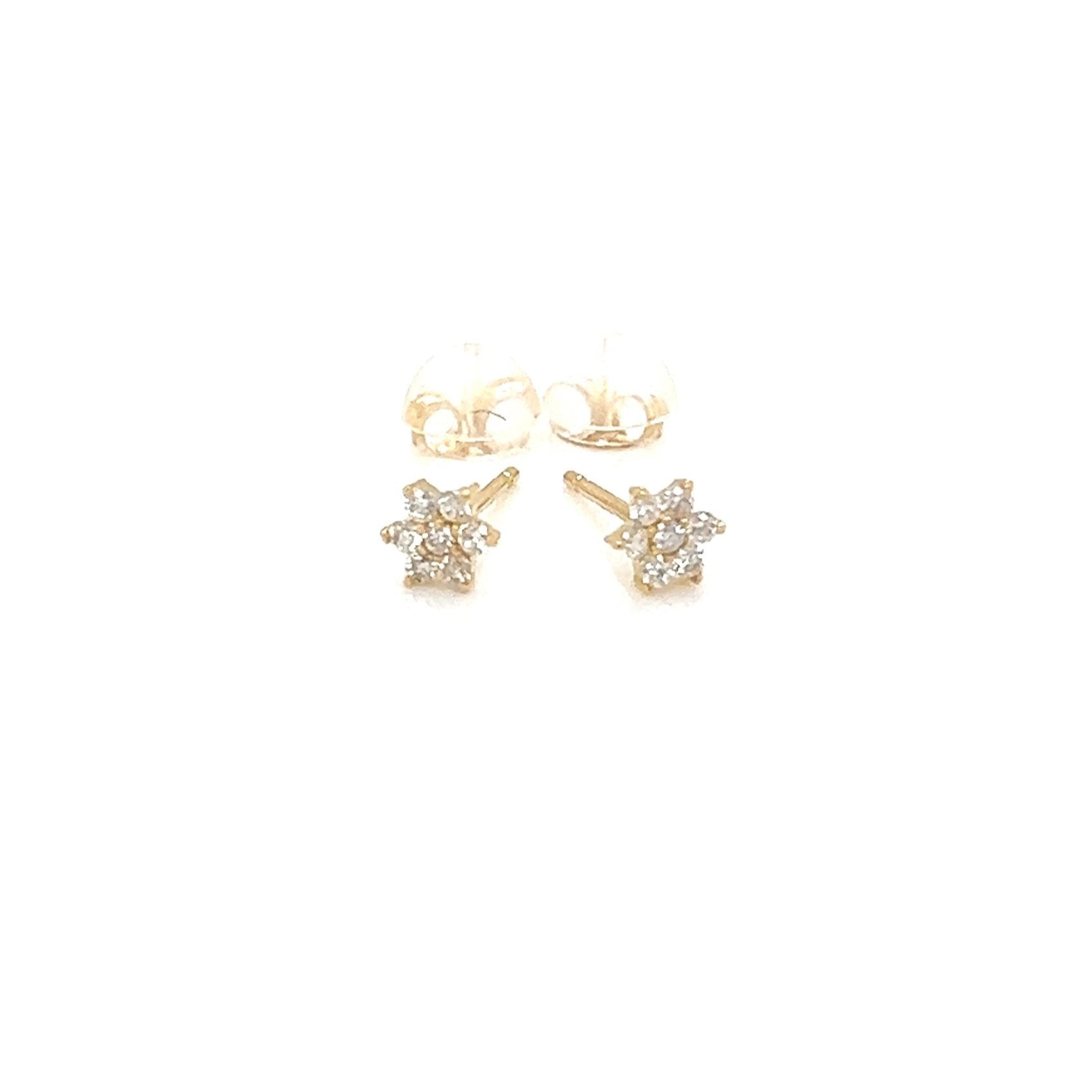 Hexagram Flower Earrings 0.1ct - JMW Jewelry Wholesale